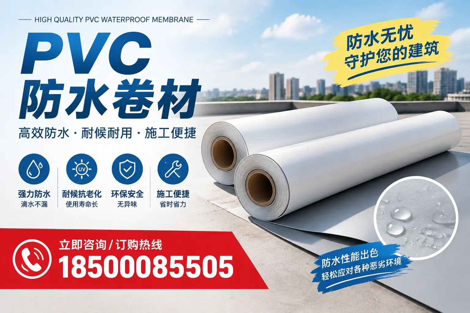 如何正确储存PVC防水卷材？大庆用户的实用建议