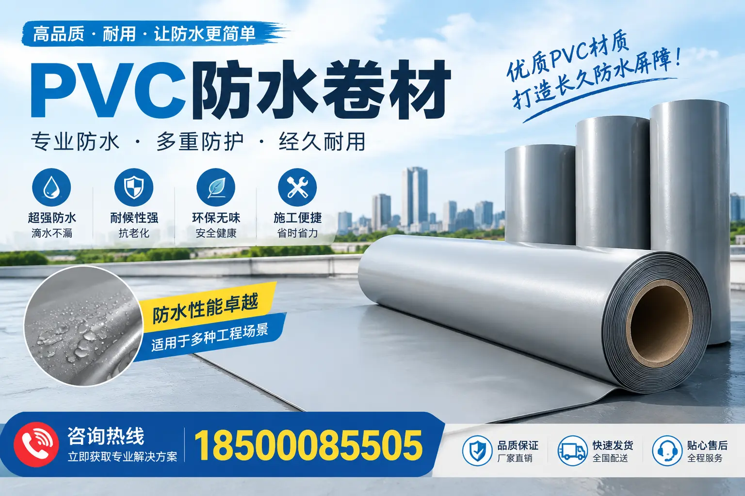 什么是pvc防水卷材?大庆消费者需了解的基础知识